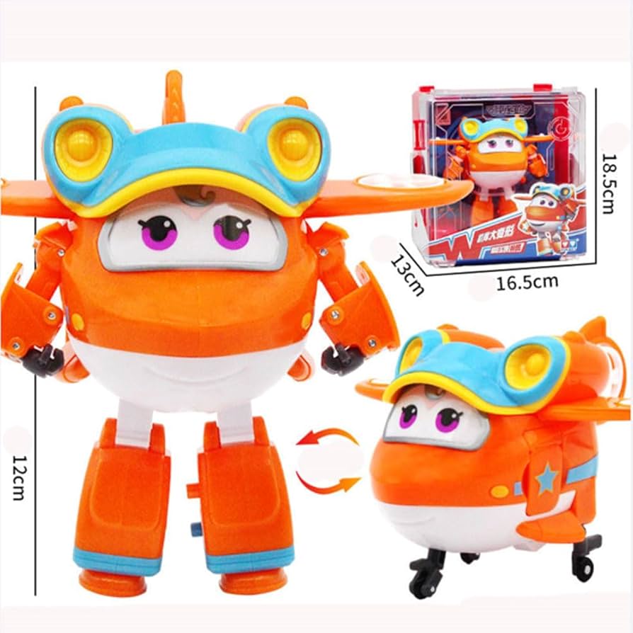 Amazon.co.jp: Super Wings おもちゃL 12 CM変形ロボットボーイ